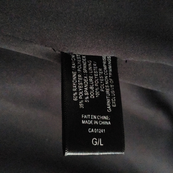 women's Icone by Simons Paris Plaid Blazer - Size L - Picture 5 of 5